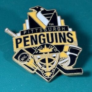 Pittsburgh Penguins Goalie Equipment NHL Hockey Peter David Hat Lapel Pin